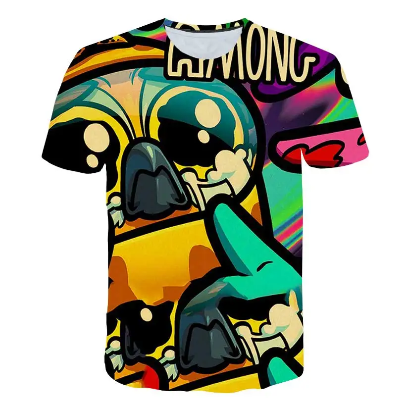 

T Shirts Among Us Shirt For Kids Girl 3d Print Tops Tee Children's Clothing Teen Clothes amoung us Girls Tshirt Boys 2021 summer