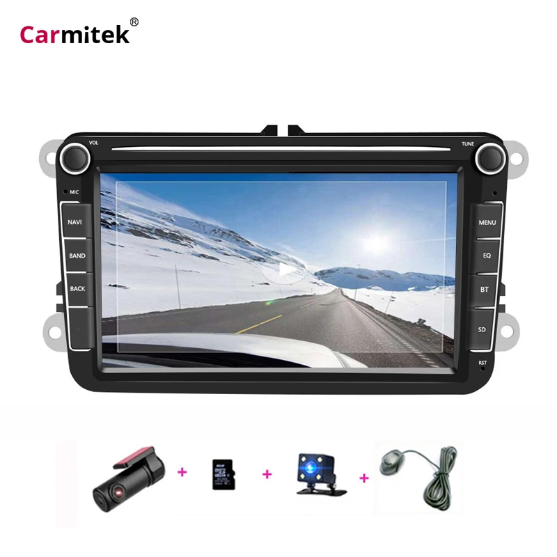 2 Din автомобильное радио GPS навигация Мультимедиа для VW POLO PASSAT B5 B6 Golf 5 Octavia SEAT LEON Tiguan
