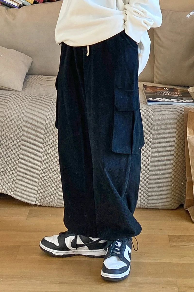 Брюки Женские Фланелевые повседневные светильник легкие прямые свободные