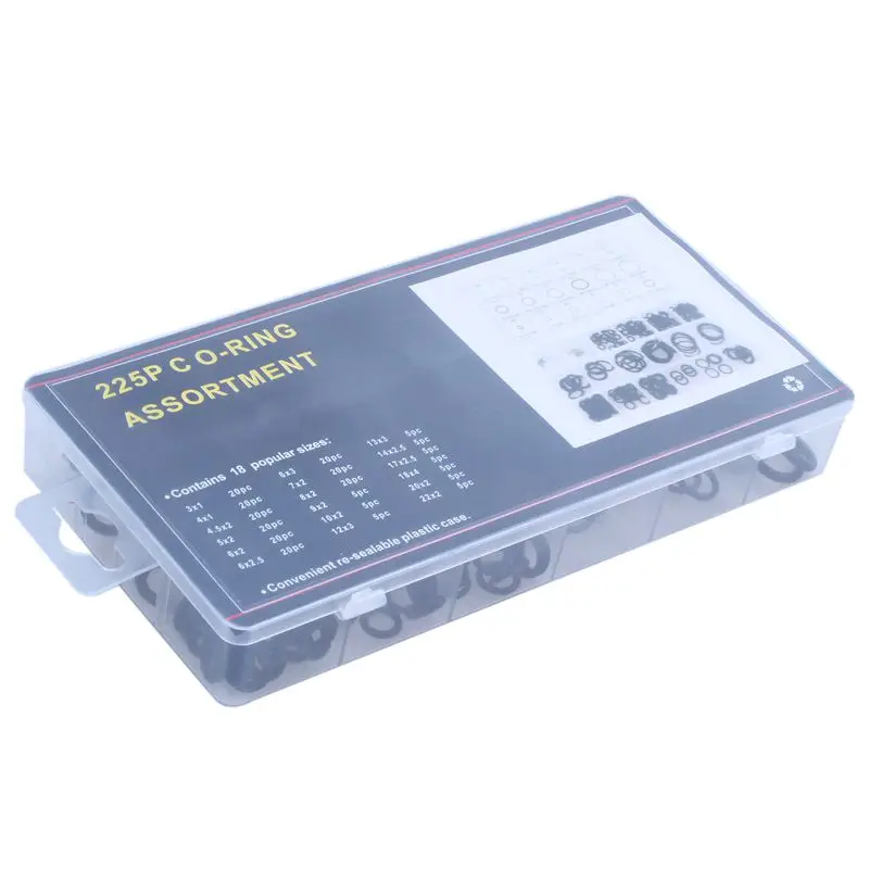 Резиновые уплотнительные кольца 225 шт водопроводной уплотнитель сантехника