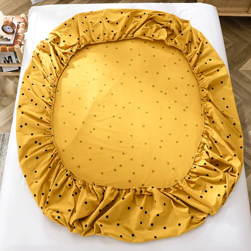 Постельное белье из 100% промытого хлопка простыня с эластичными лентами