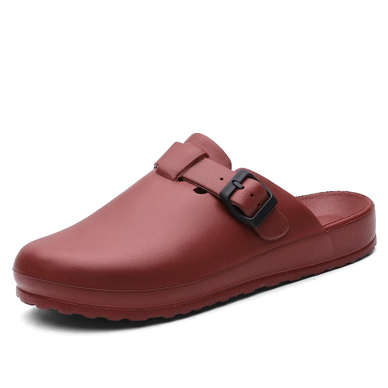 

2021 Men Sandals Crocks Summer Shoes Crok Rubber Clogs EVA Unisex Garden Shoes Black Crocse Beach Flat Men Baotou Slippers