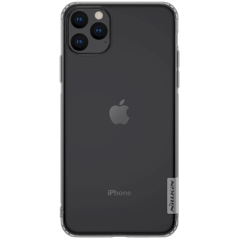 Для iPhone 11 Pro Max X XR XS Max чехол Nillkin мягкий тонкий из ТПУ чехол для телефона Силиконовая задняя крышка для iPhone 8 7 6 6s Plus 5S SE чехол - Цвет: Серый