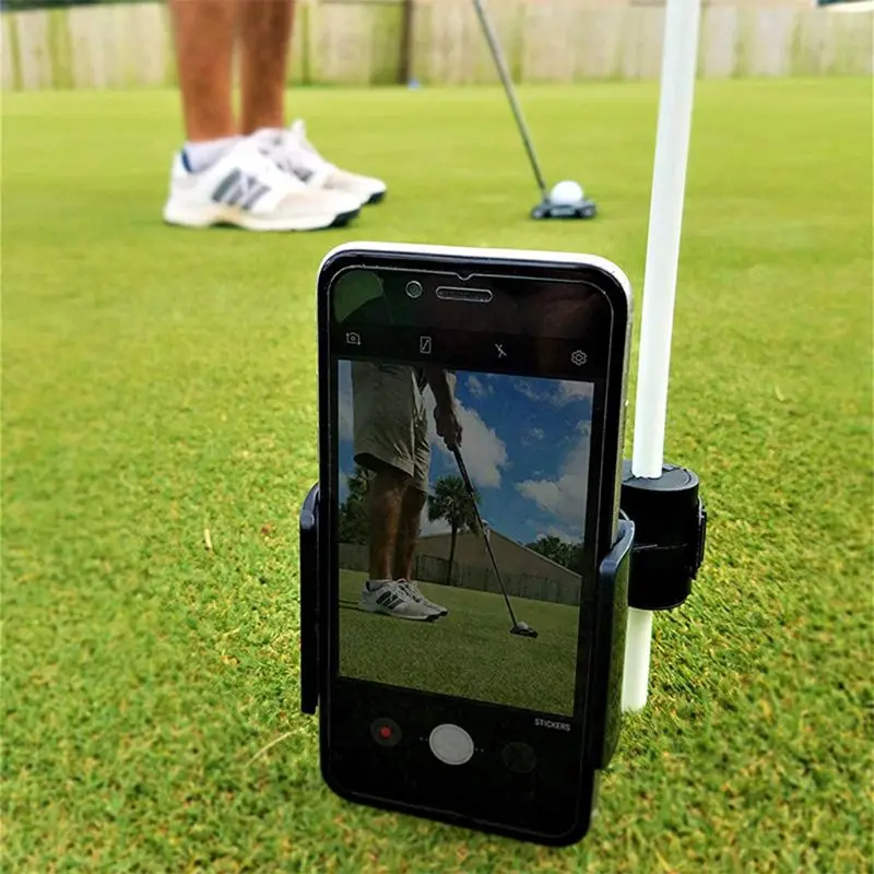 

Golf Swing Recorder Holder Cell Phone Clip Holding Practice Training Aid