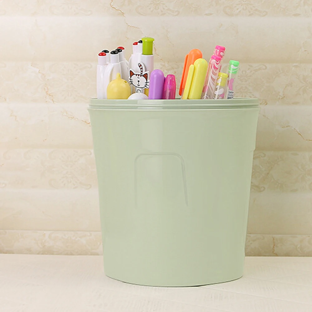 Прочный Мини мусорный бак пластиковая откидная крышка прикроватные ящики для