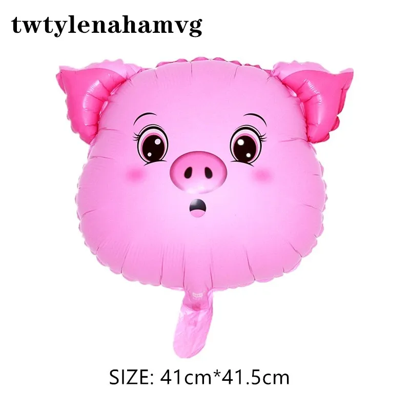 Новинка мультяшный поросенок для мальчиков и девочек фольга животные воздушный