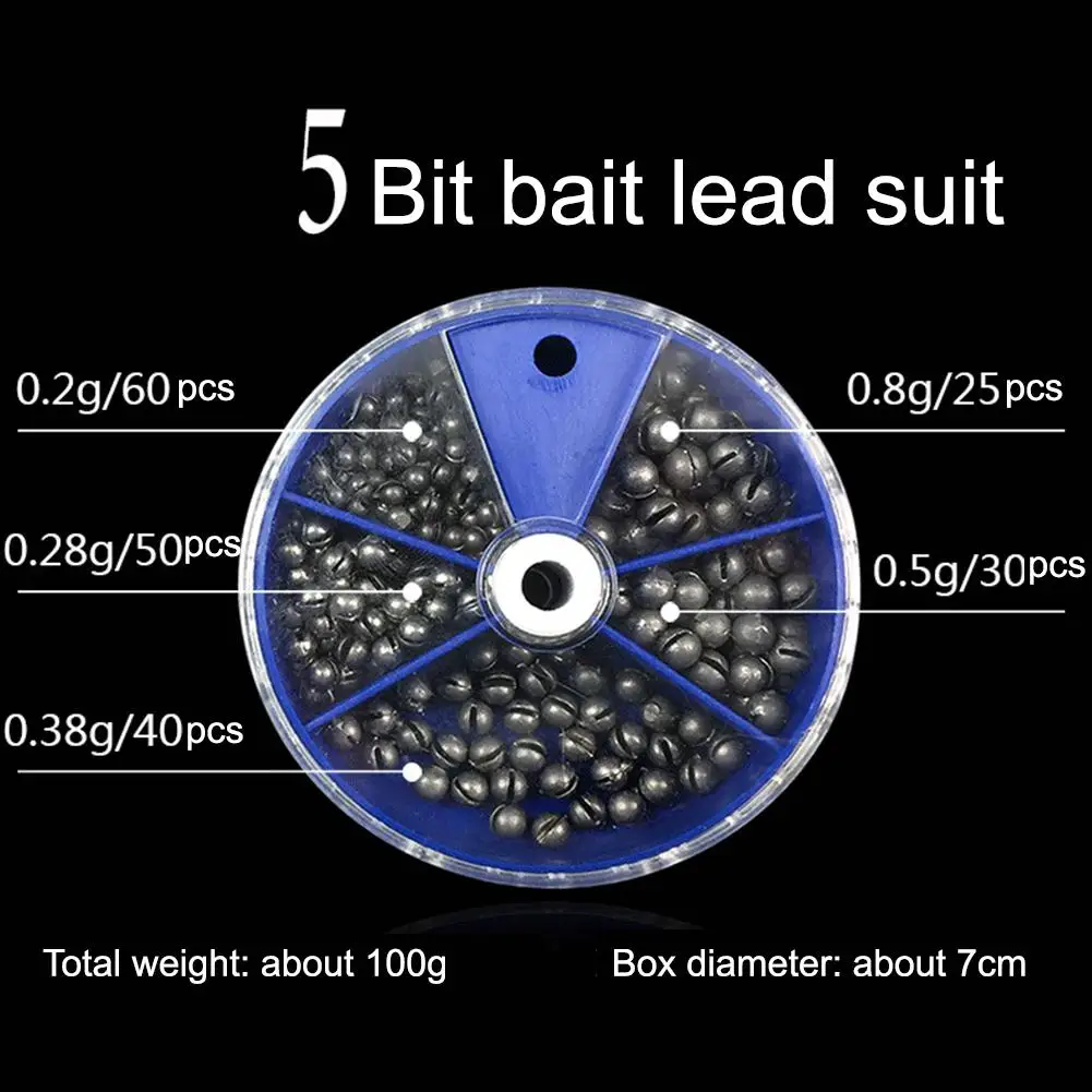 1 коробка рыболовный грузик из свинца открытие привести Разделение выстрел