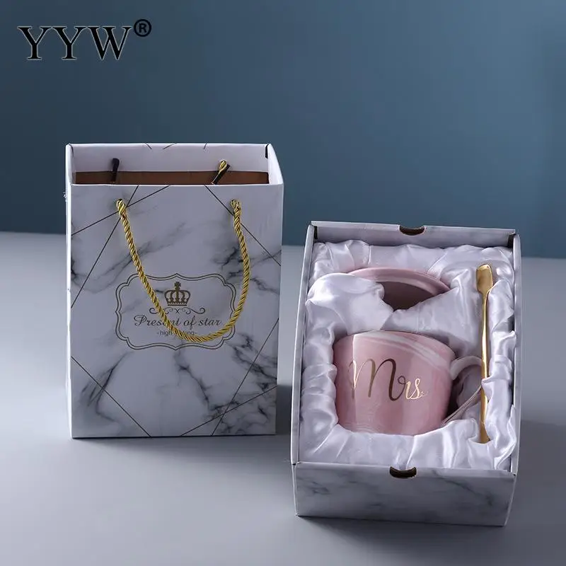 pink 10x8.2cm Пара кофе кружка для питья чашки большой емкости чашки керамический молочный завтрак кружки воды чай большая чашка посуда для напитков воды чай кружки - Цвет: pink 10x8.2cm
