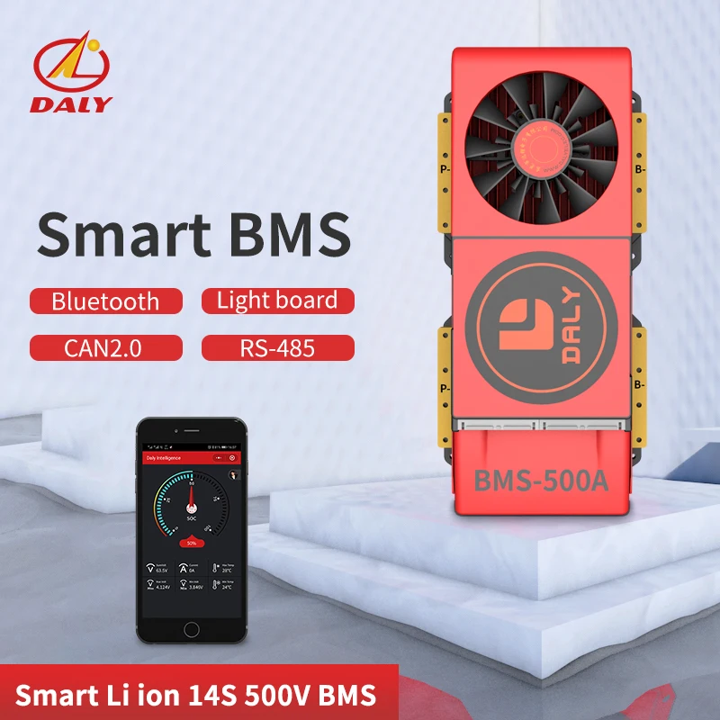 Smart 500A BMS 14S 48V Bluetooth с высоким током + 485 к USB устройству CAN NTC UART Lion LiFePO4 LTO Batteries2.3V/2 4 V