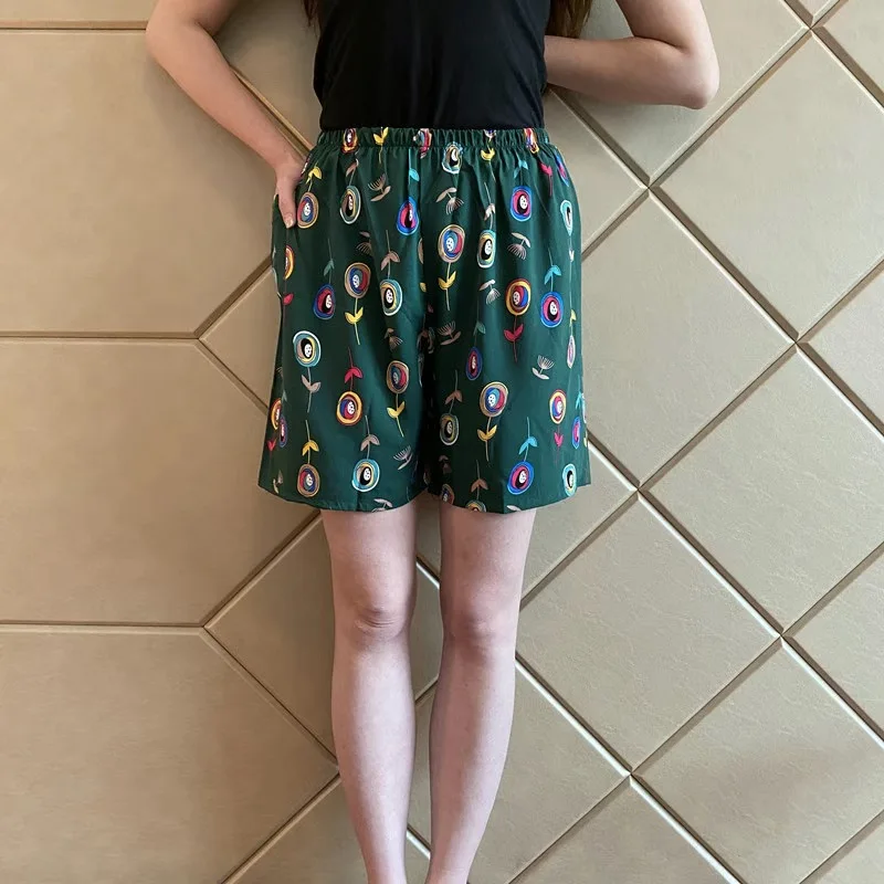 Парные пижамы шорты размера плюс 2XL простые домашние штаны пижама хлопковый с