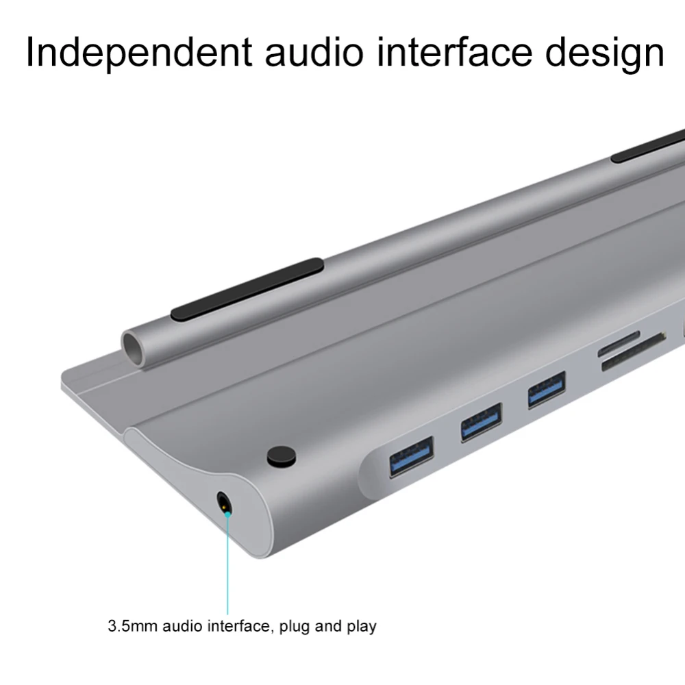 11 в 1 концентратор usb type-C к USB3.0 TF HDMI VGA RJ45 Мини DP док-станция адаптер концентратор конвертер для MacBook