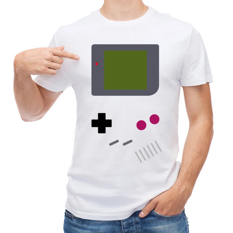 

TEEHUB Fashion The First Gamer Printed Men T Shirt Short Sleeve T-shirt Funny Tops Hipster Male Cool Tees