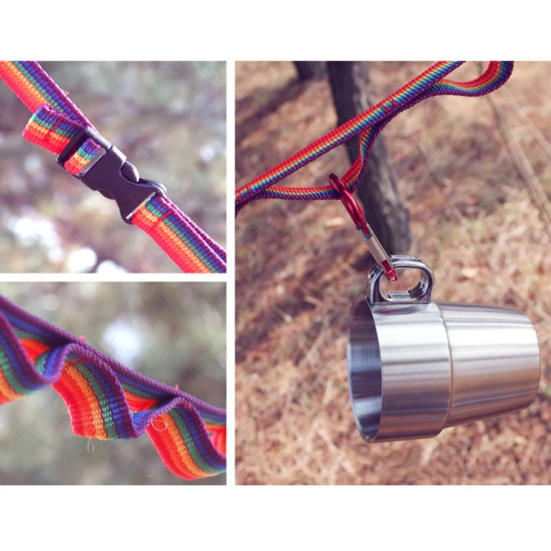 

Rope Cord Outdoor Camping Hiking Accessories Colorful Tent Hang Lanyard ALS88