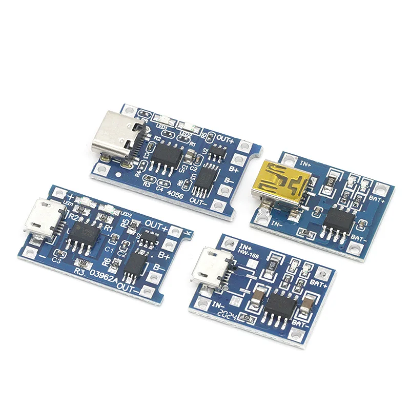 Type c/Micro USB 5V 1A 18650 TP4056 модуль зарядного устройства литиевой батареи зарядная плата