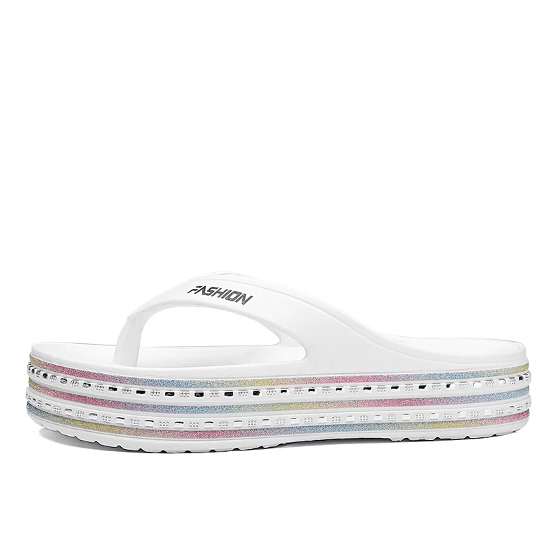 

2021 New Summer Cool Flip Flops Women High Quality Soft Light Beach Slippers Fashion Girls Indoor Shoes Mules Zapatos Hombre