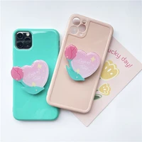 new universal tulip flower epoxy airbag mobile phone holder is suitable for iphone11 huawei samsung mobile phone socket