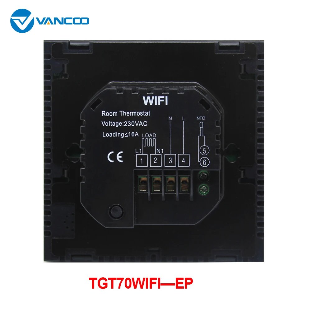 VANCOO 220v TGT70-EP/WP Смарт Wi-Fi терморегулятор для теплого пола Температура контроллер