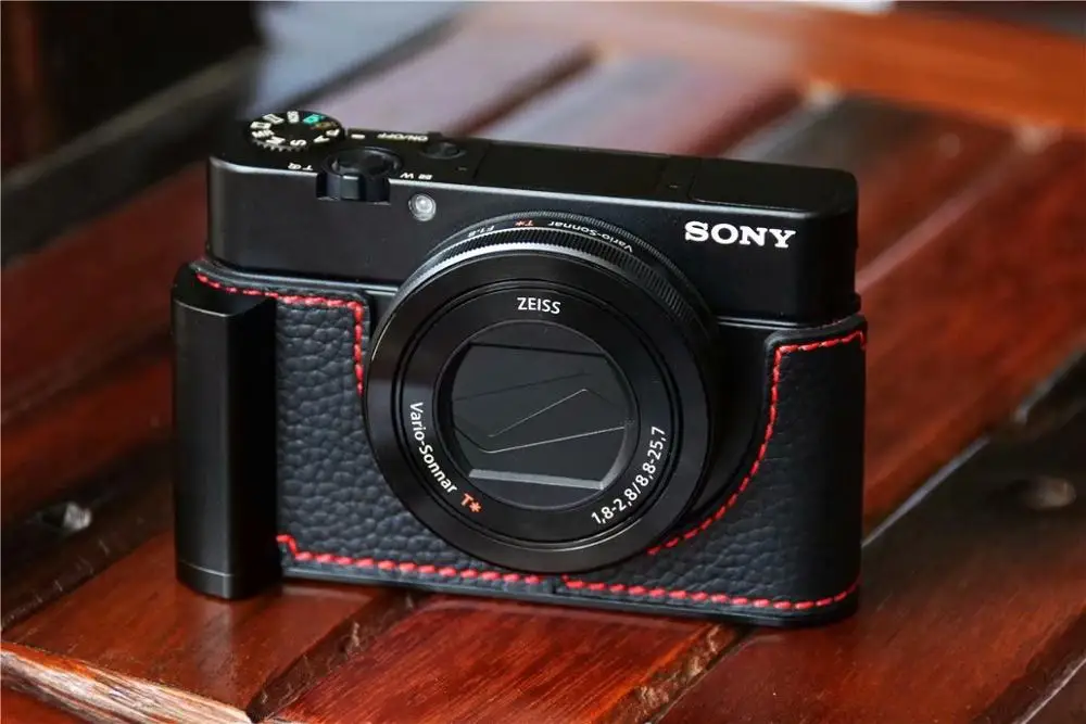 

Чехол из натуральной кожи для камеры SONY RX100 Mark III/IV/V/VI/VII