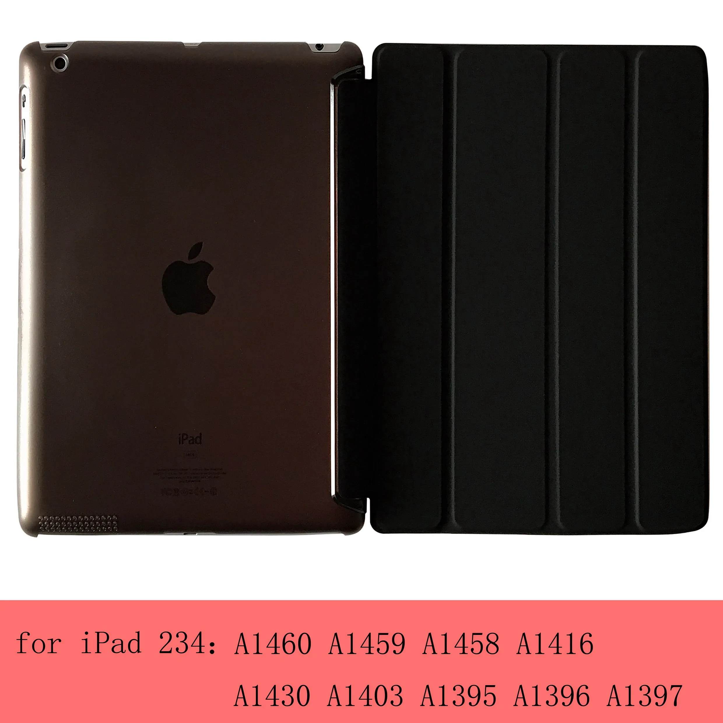 Чехол для iPad 9,7 6th Air 3 2 1 для iPad Pro 10,5 Pro 9,7 дюймов Smart sleep wake cover, для 9,7 дюймов прозрачный чехол - Цвет: black-L-234