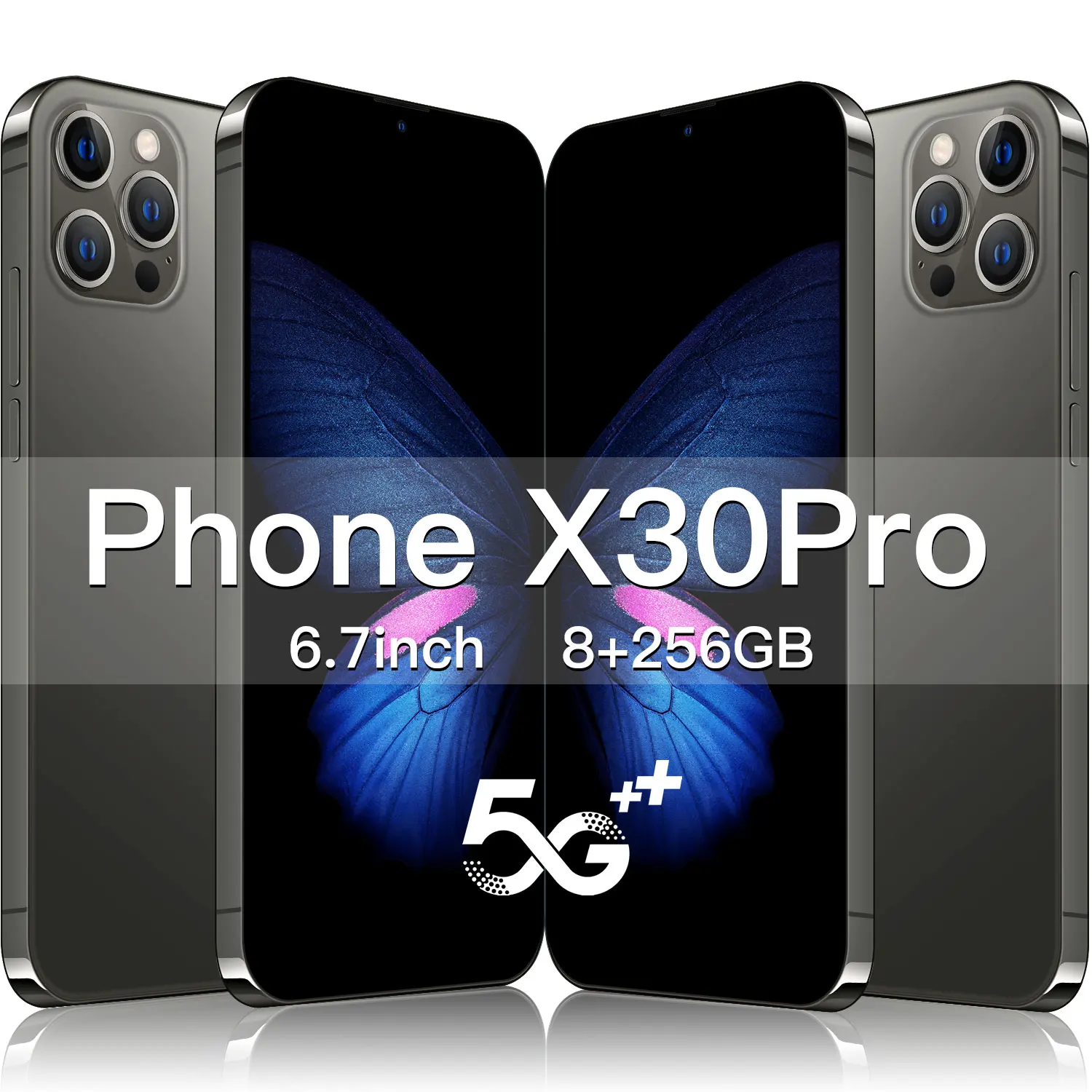 

HUAWE X30 Pro 6800mAh 12GB 512GB Newest Global Version Smartphone 6.7Inch Full Screen Deca Core 4G LTE 5G Network Mobile Phone