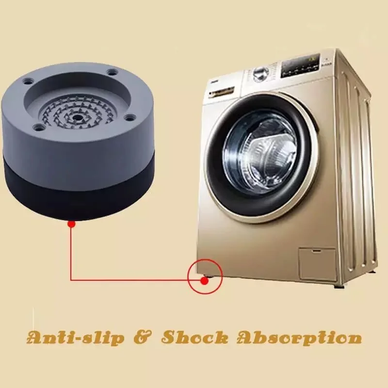 Anti-slip And Noise-reducing Washing Machine Feet Non-slip Mats Refrigerator Anti-vibration pad 4pcs Kitchen Bathroom Mat New | Мебель