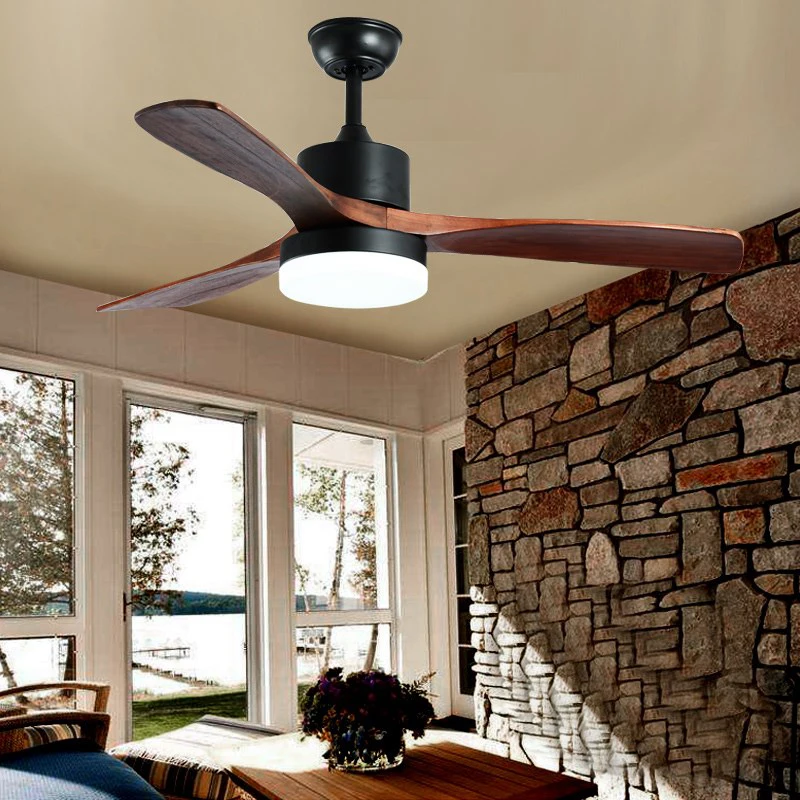 Деревянные потолочные вентиляторы для гостиной спальни лезвие декоративный