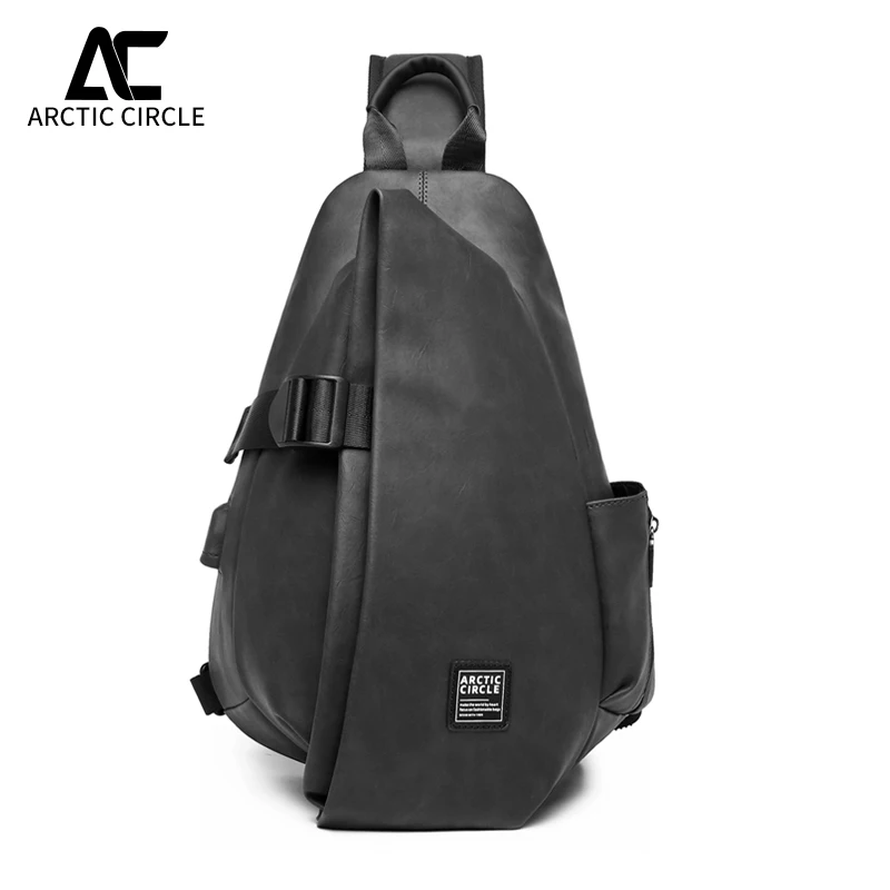 

Мужская сумка через плечо, модная вместительная Водонепроницаемая Повседневная простая нагрудная сумка на одно плечо, черный цвет