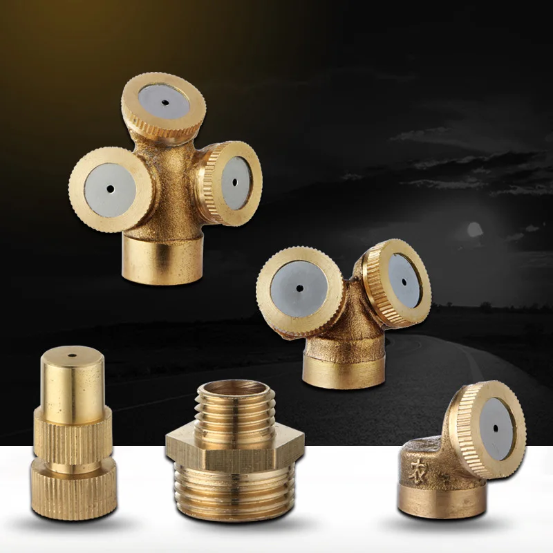 1/2/3 отверстие для сада Распылительная насадка латунная Регулируемая