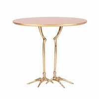 side table copper and gold foil countertops modern artwork luxury living room funiture