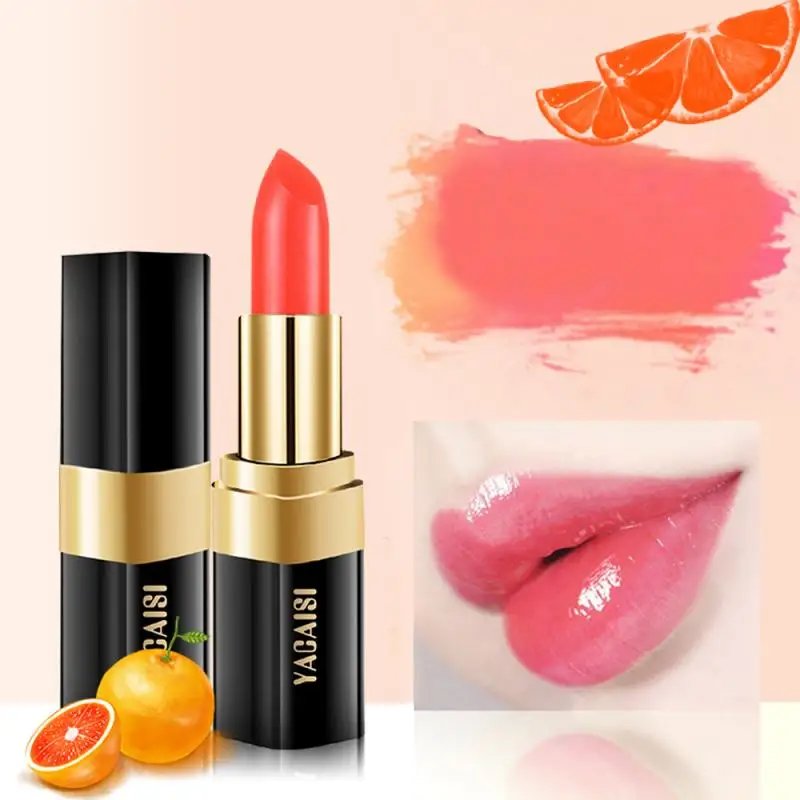 1 шт. увлажняющий бальзам для губ стойкая красная игла апельсиновая губная помада