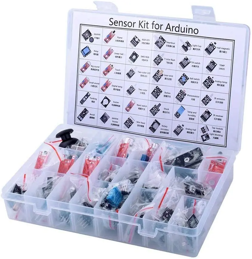 Upgraded 37 in 1 Sensors Modules Kit for Arduino Starters DIY Raspberry Pi Mega2560 UNO R3 | Инструменты