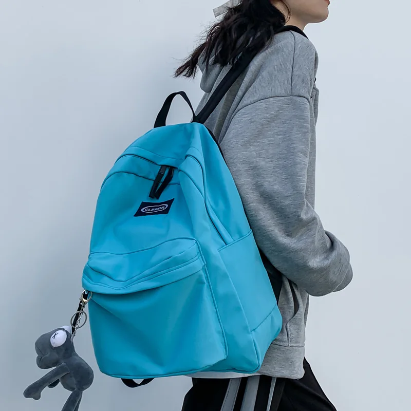 

DCIMOR New Cute Waterproof Oxford Women Backpack Female Solid Color Travel Bag Simple Schoolbag for Teenage Girls Book Mochilas