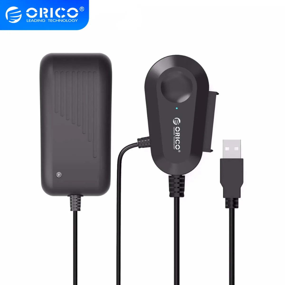 Адаптер питания ORICO SATA USB 2 5 со встроенным 8 дюймовым кабелем USB3.0 12 В 3 А|external hard drive