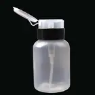210 мл пустые Пластик жидкость для снятия лака Алкоголь Жидкость Пресс Насосное Диспенсер Бутылка УФ-гель для дизайна ногтей, Очиститель ногтей, для маникюра