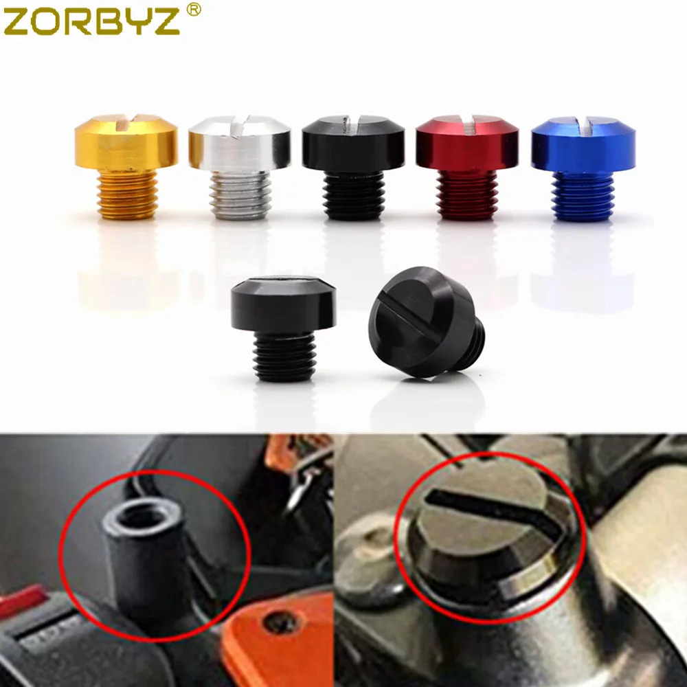 ZORBYZ 2 шт. Универсальный мотоциклетный CNC M10 * 1 25 заглушка для зеркального отверстия