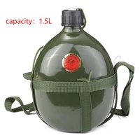 1 5l portable aluminum sport water bottle bicycle canteen outdoor cycling cup army