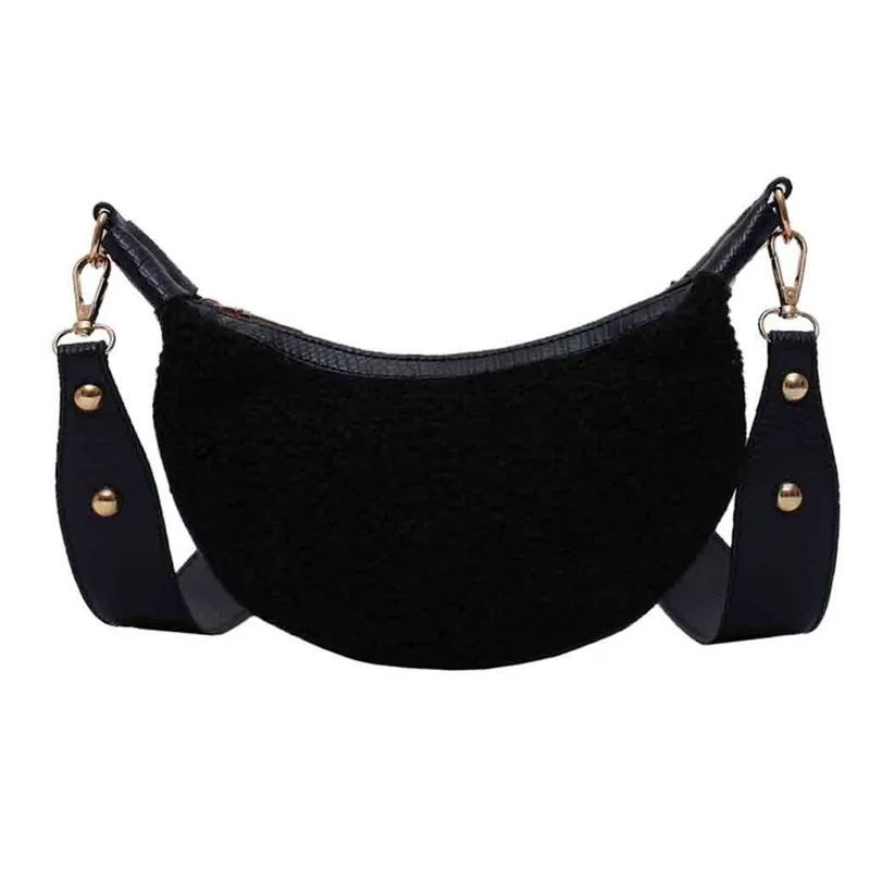 Женская шерстяная сумка-пельмень новая сумка-мессенджер на плечо модная