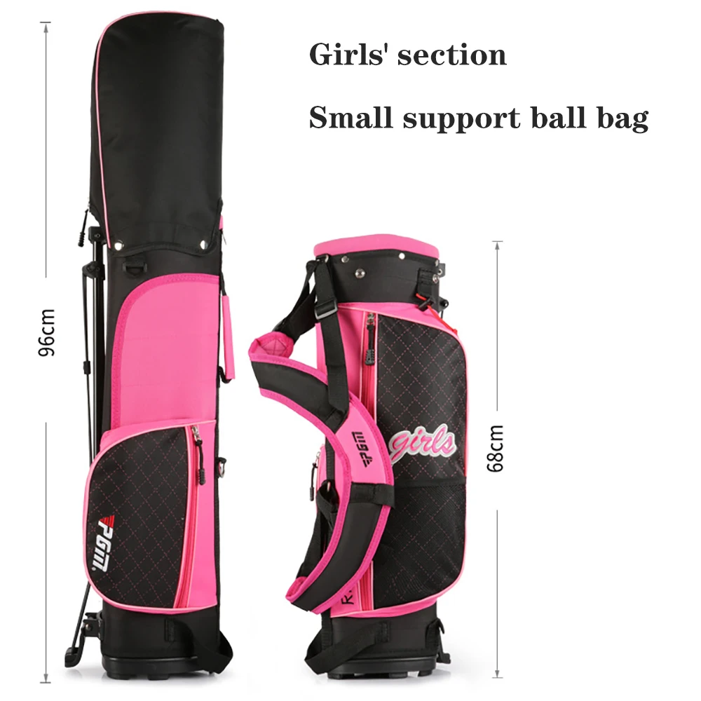 PGM Lightweight Golf Bag Anti-Friction Golfing Gun Package Portable Golf Rack Bag With Braces Bracket Stand Support for Children