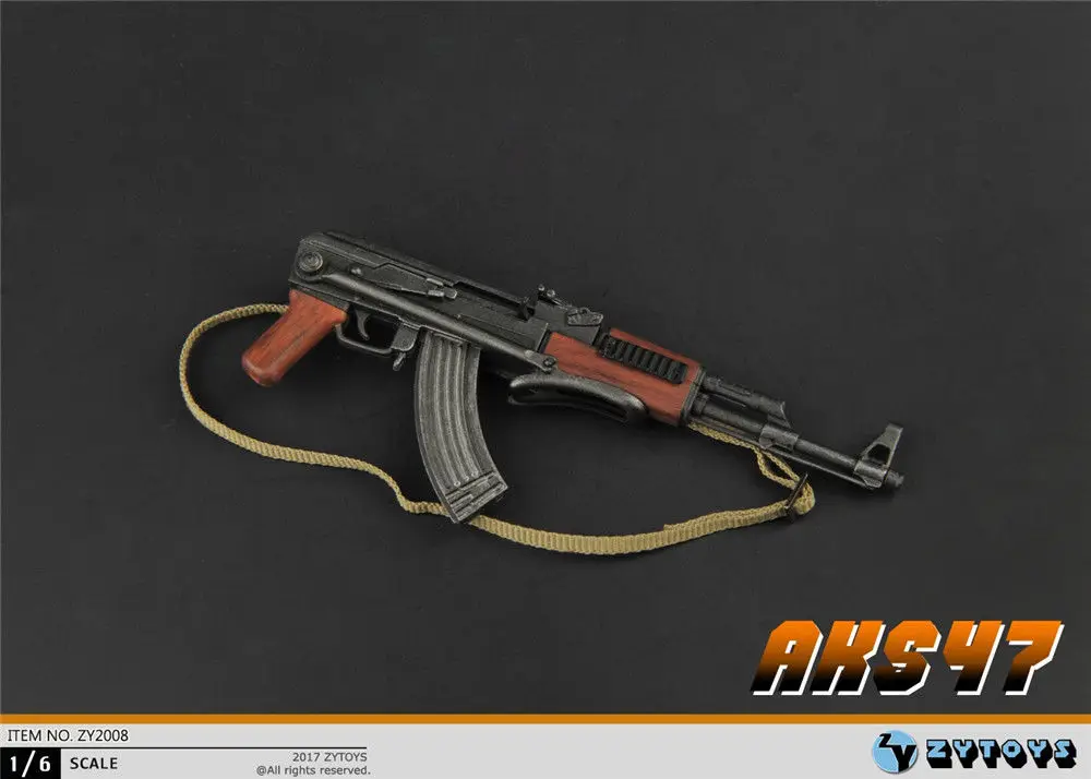 

1:6 scale toys plastic gun model AKS47 weapon accessories folding fit for 12" action figure accessories