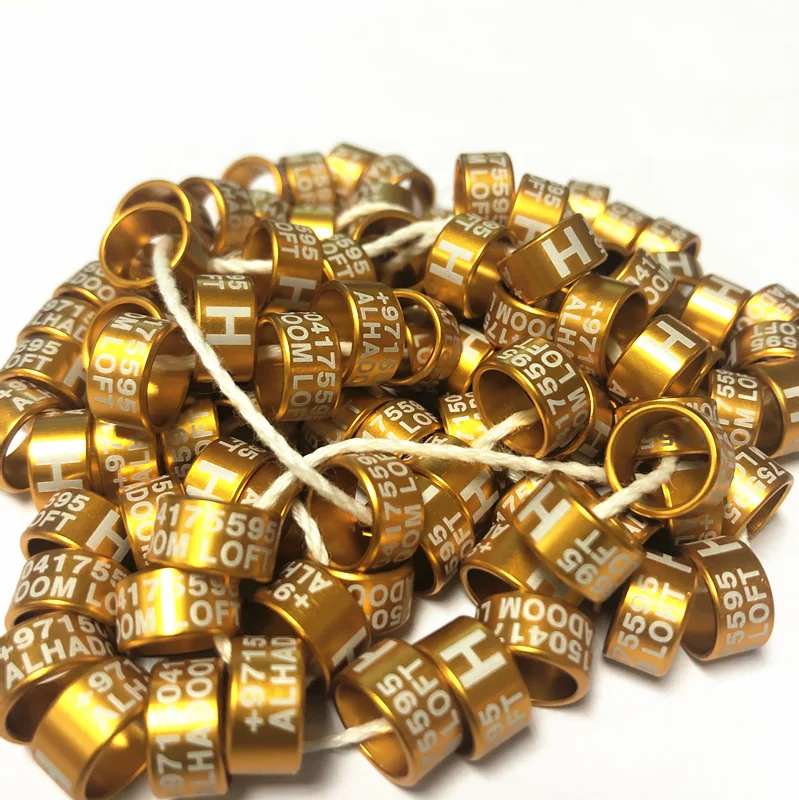 100 шт Последние высококачественные алюминиевые кольца для голубей 2-16 мм | Дом и