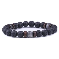 natural moonstone bead tibetan buddha bracelet chakra lava stone diffuser bracelets men jewelry gift