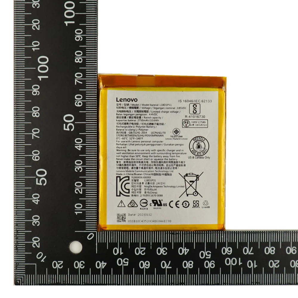 

2021 years new Lenovo 100% Original Replacement Battery L18D1P31 2750mAh For Lenovo Tab E7 TB-7104F Tablet Battery+free tools