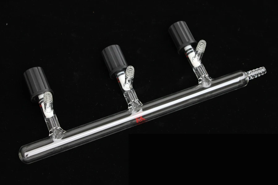 

Vacuum Manifold High Vacuum Valves Three Ports Overall width 325mm