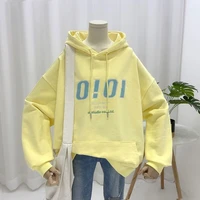 sweater women candy color thin 2021 new korean style embroidered letters loose harajuku style fashionable jacket fashion