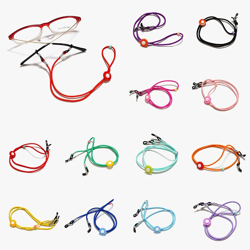 

Glasses Rope Sports Glasses Chain Glasssholder Non-slip Eyeglasses Cord solid color neck strap Jewelry Accessories for Girl