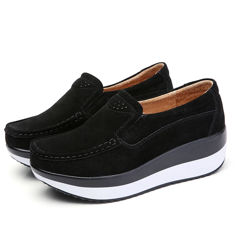 

One-pedal platform square dancing women's shoes elderly shoes walking shoes mother comfortable soft sole mid-heel single shoes