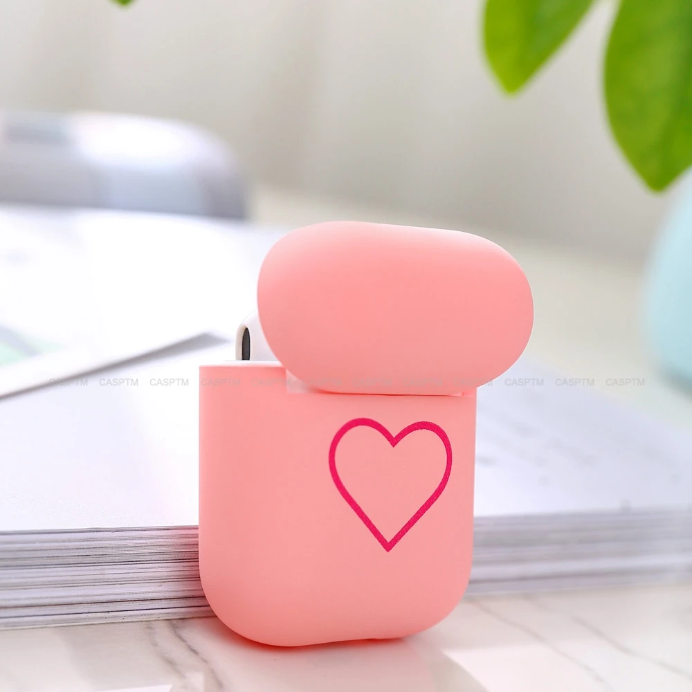Матовый чехол для наушников Airpods 1 2 жесткий ударопрочный из поликарбоната с