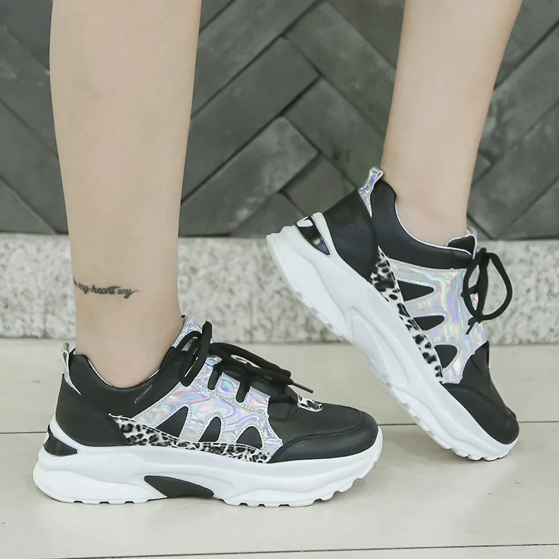 fujin women sneakers platform 2020 spring autumn vulcanized shoes breathable leather comfortable walking | Обувь