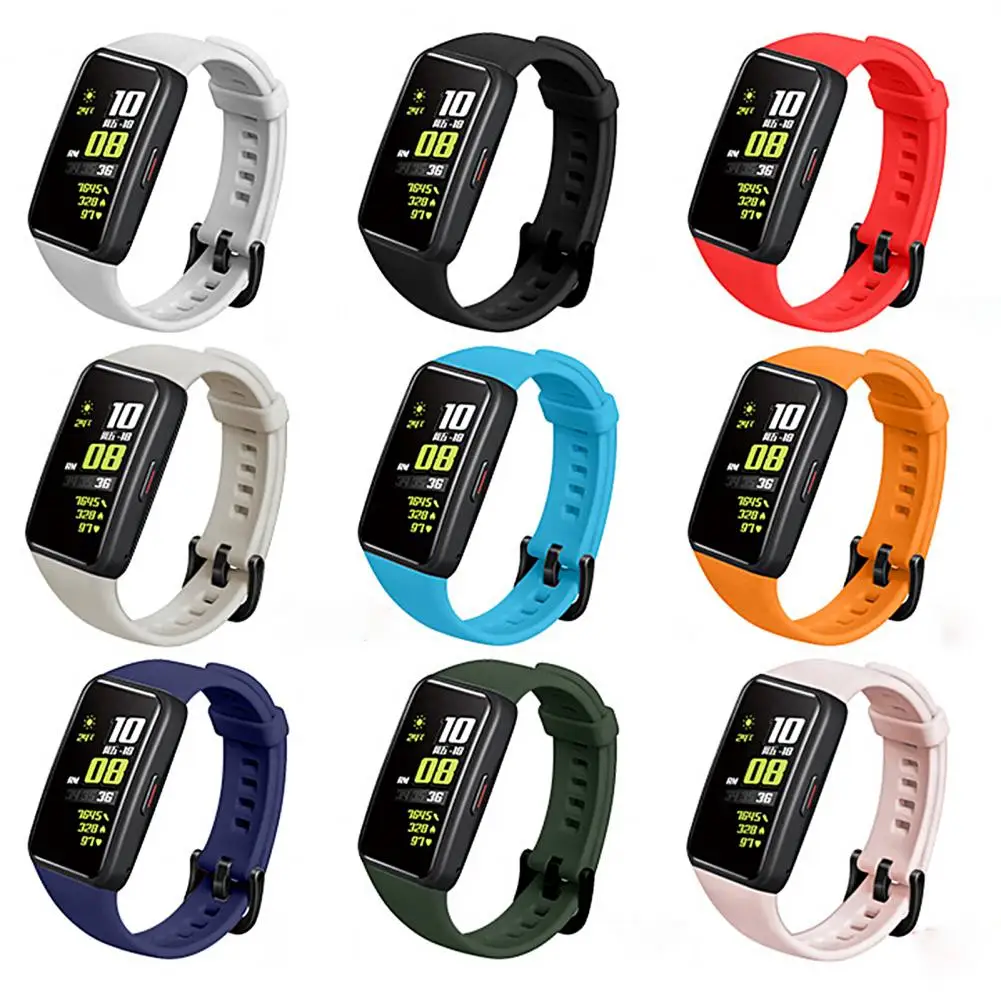 silicone replacement wrist strap wristband for huawei honor band 6 smart watch smart wearable devices accessories free global shipping