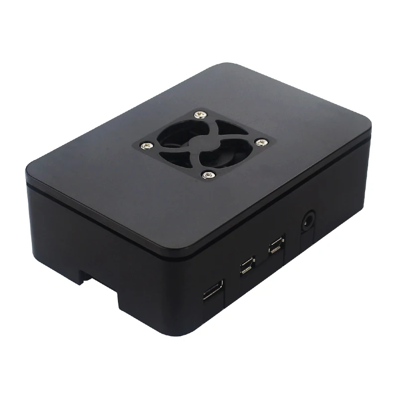 Корпус для Raspberry Pi 4 из АБС-пластика черный корпус поддержка вентилятора